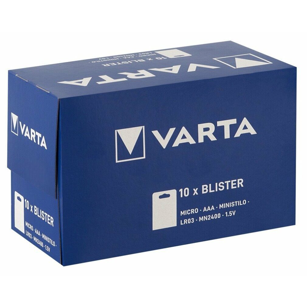 VARTA Batterie Varta 10x4er AAA Batterie