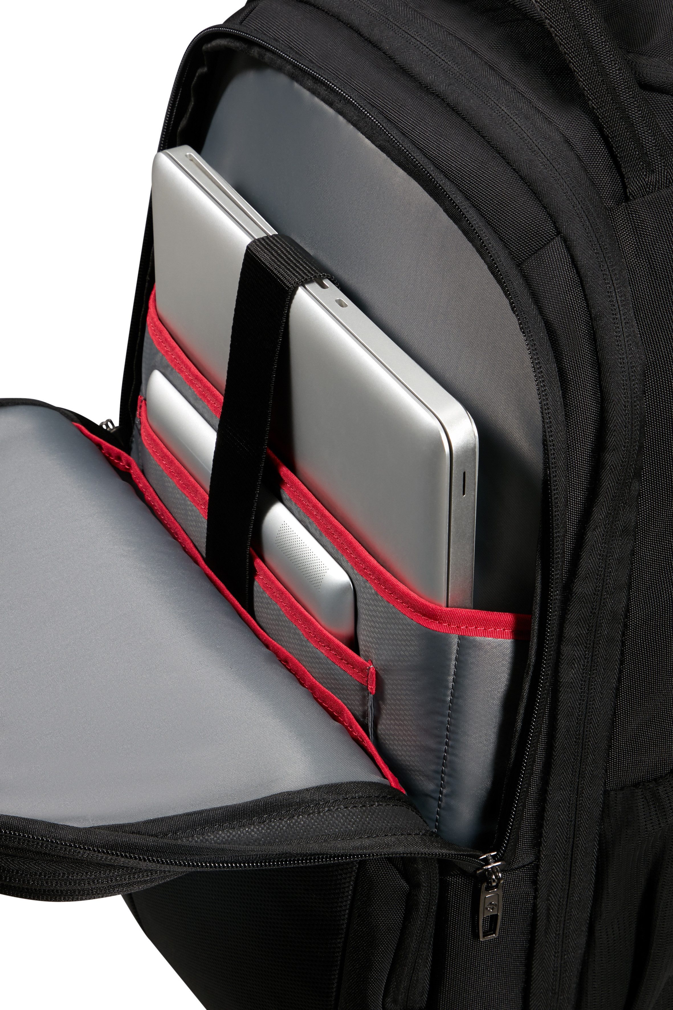 Samsonite Laptoprucksack GUARDIT 3.0 mit Trolleyfunktion, 2 Rollen Teleskopgriff Businessrucksack