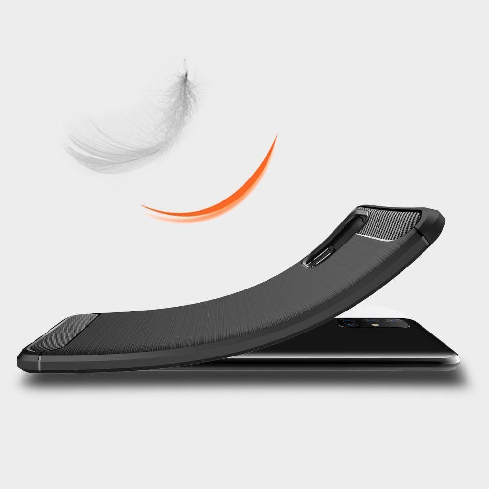 cofi1453 Bumper cofi1453® Silikon Hülle Basic kompatibel mit Samsung Galaxy M51 (M515F