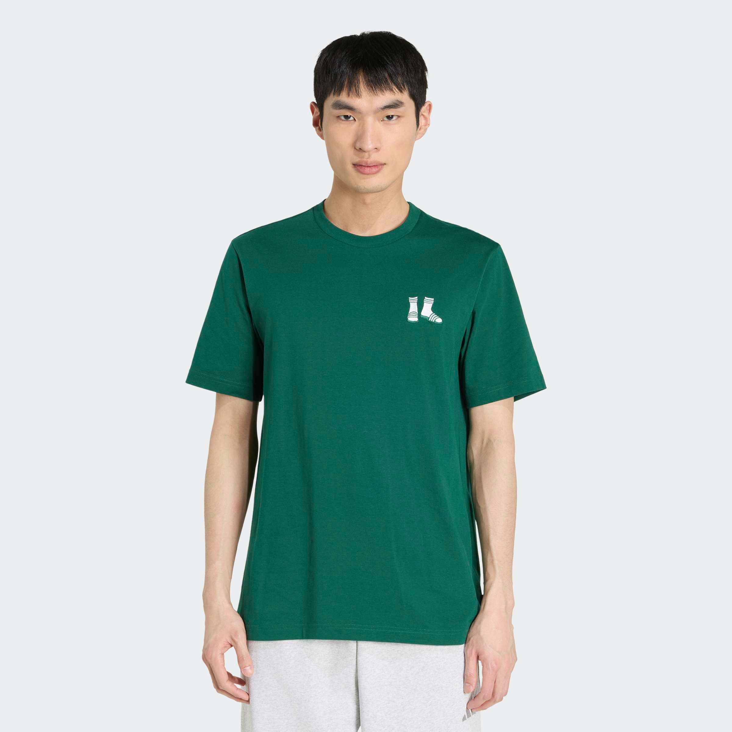 adidas Sportswear T-Shirt M EMB SLIDES T mit Rundhalsausschnitt, ohne Verschluss, sportlicher Stil