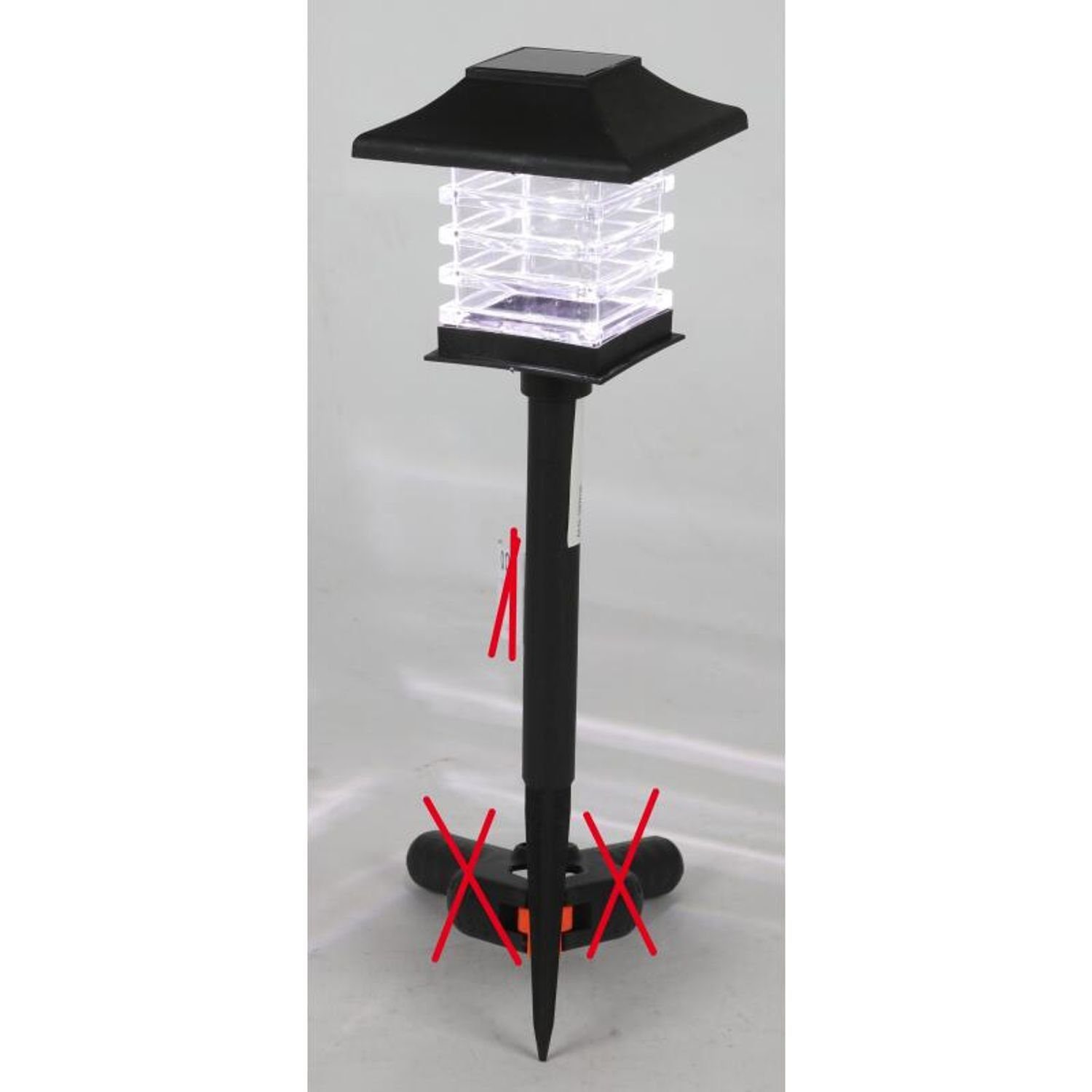 BURI Gartenleuchte Solar Gartenleuchte LED Lampe Beleuchtung Licht Dekoration Erdspieß Bo