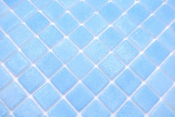 Mosani Mosaikfliesen Mosaikfliese Poolmosaik Schwimmbad Ocean blau antislip