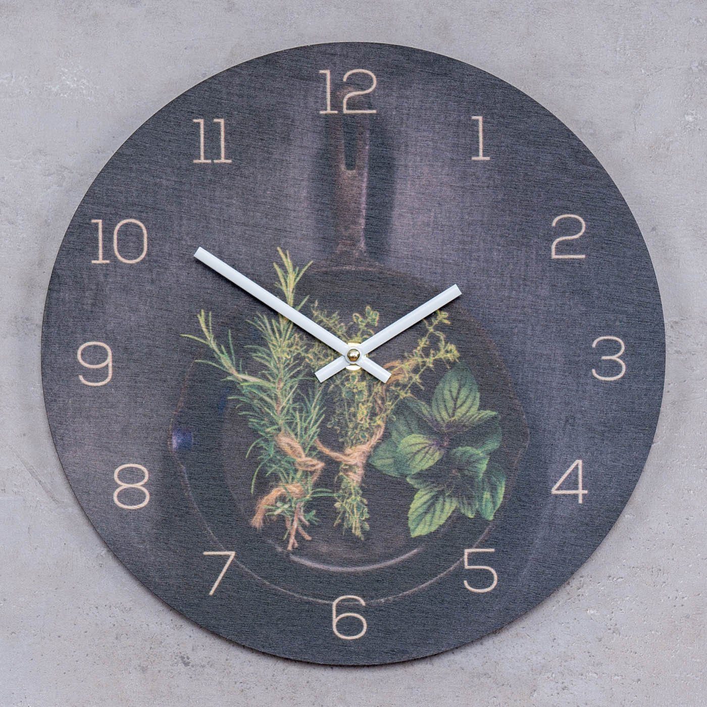 Levandeo® Wanduhr (Wanduhr Holz 30x30cm Rund günstig online kaufen