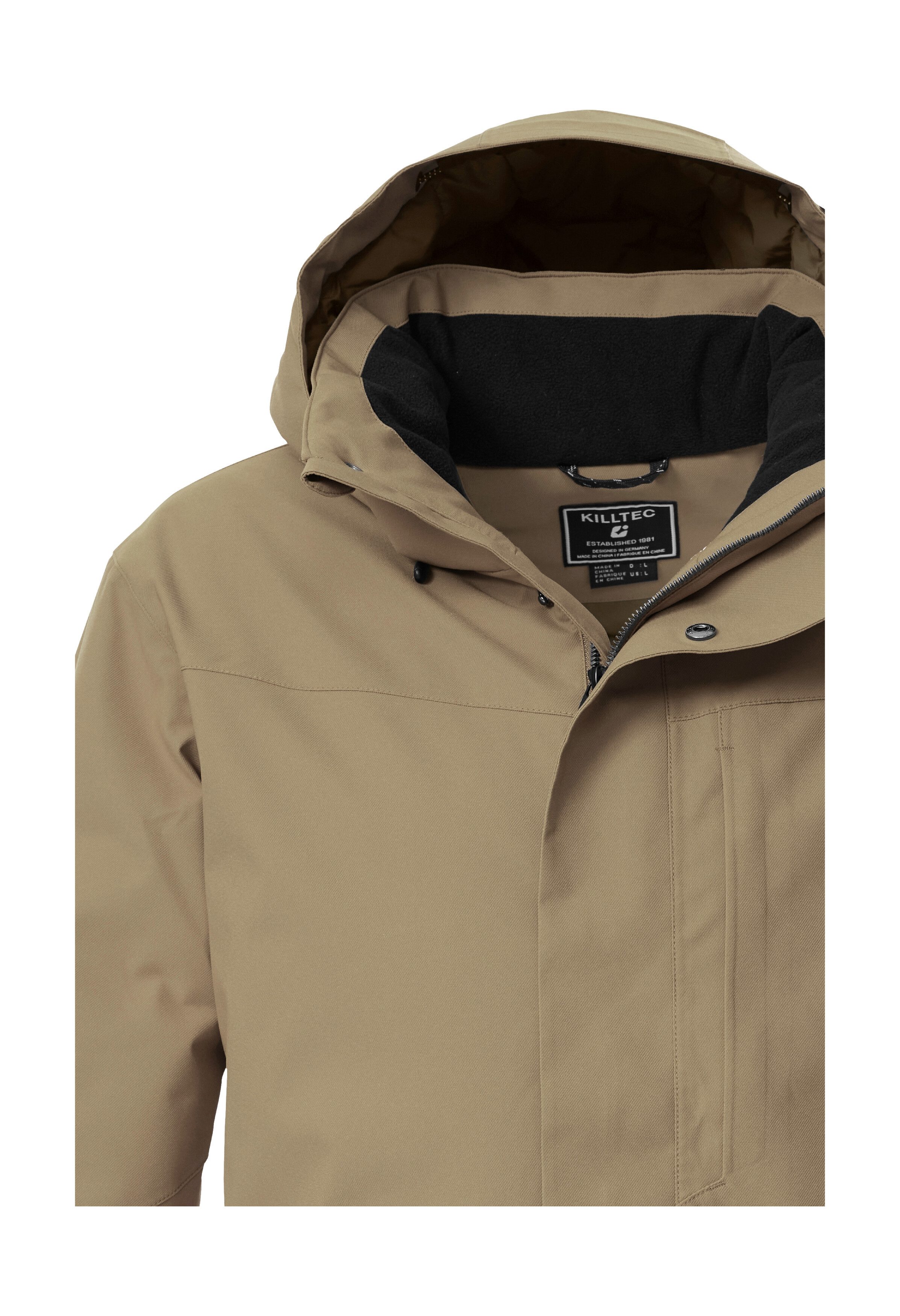 Killtec Parka KOW 85 MN PRK Wasserdicht, atmungsaktiv, abnehmbare Kapuze, recyceltes Material