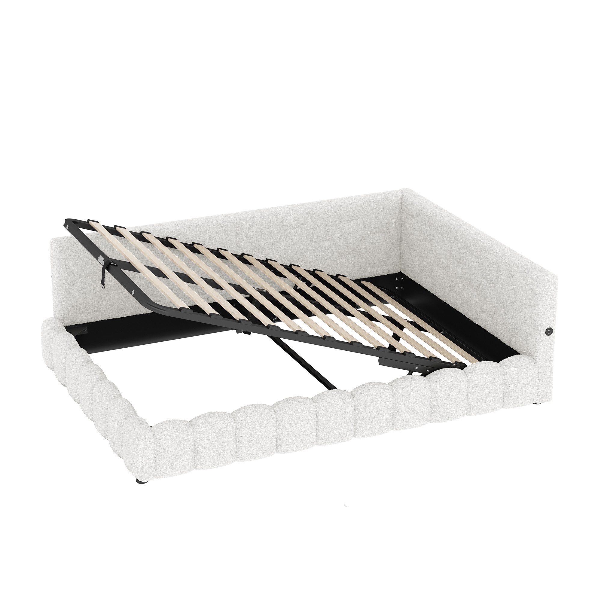 MODFU Schlafsofa Polsterbett mit LED, USB günstig online kaufen