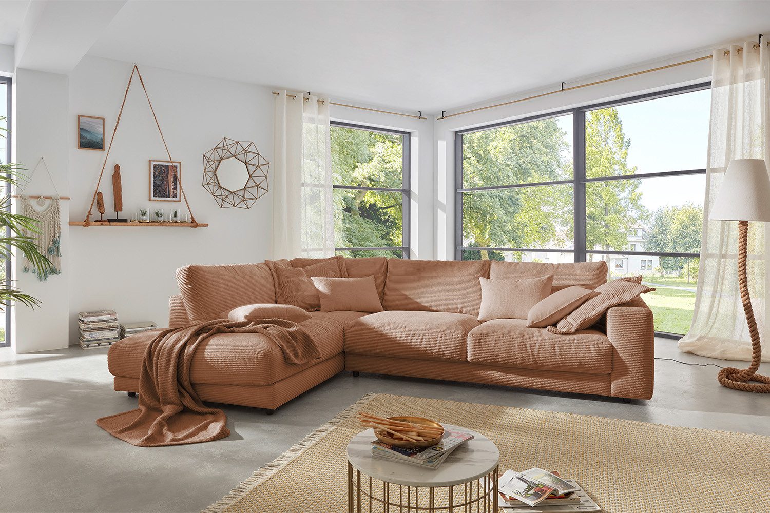 KAWOLA Ecksofa MADELINE, Couch L-Form rechts günstig online kaufen