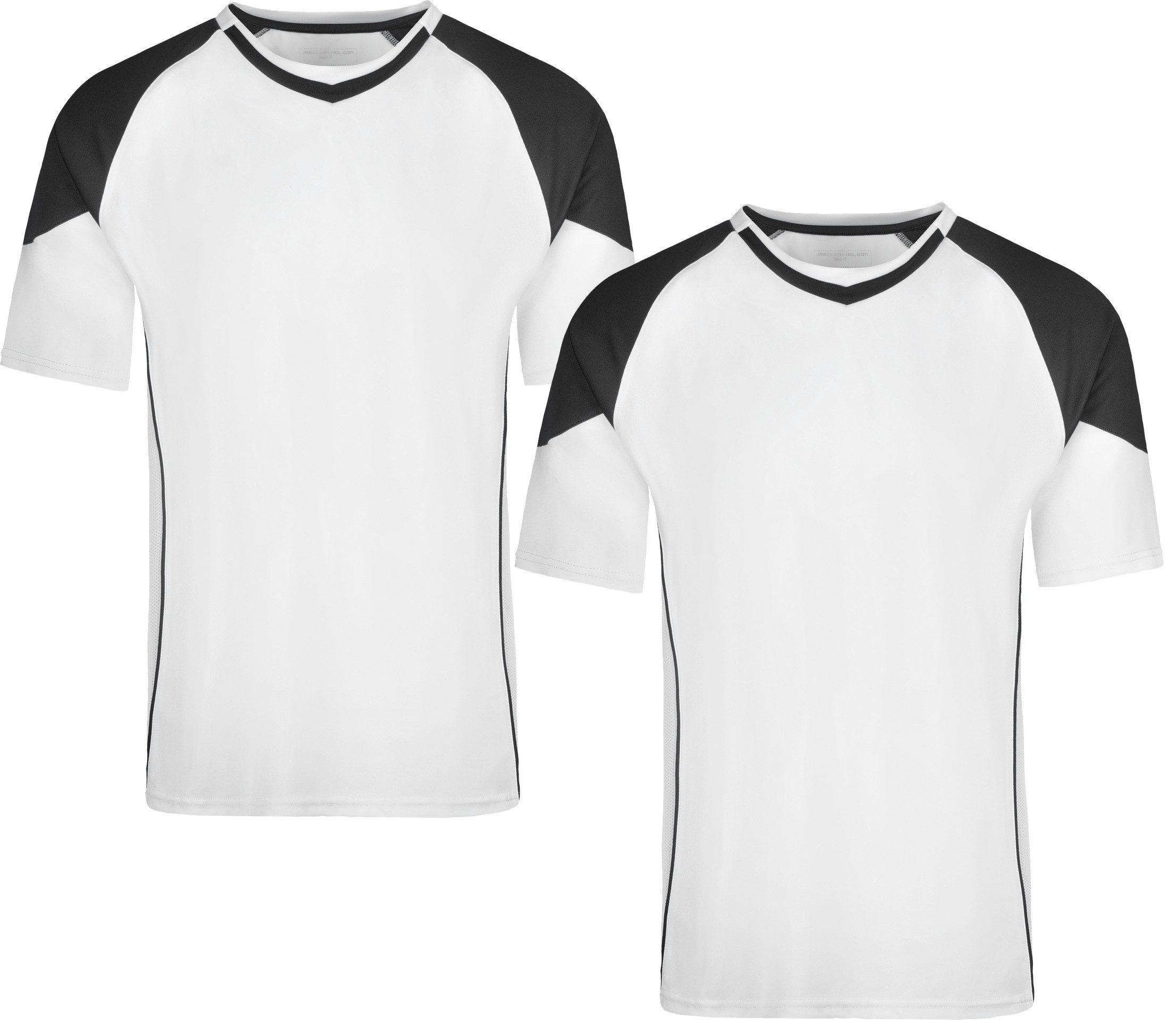 James & Nicholson Funktionsshirt Doppelpack Funktionelles Herren Teamshirt Team-T Shirt JN338 (Spar-Set, 2er-Pack) Atmungsaktiv, feuchtigkeitsregulierend und schnell trocknend