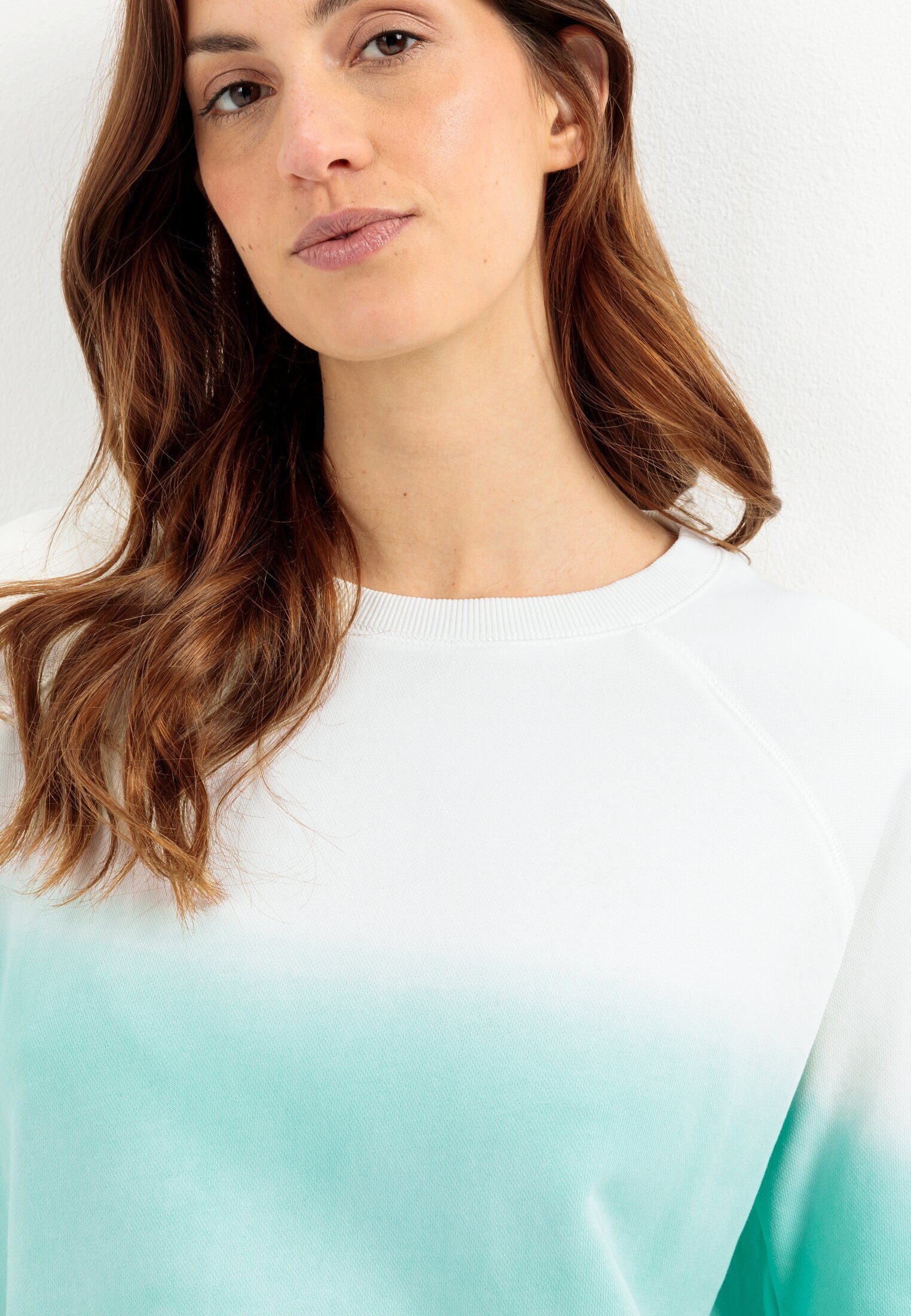 camel active Sweatshirt mit Dip-Dye-Effekt Langarm