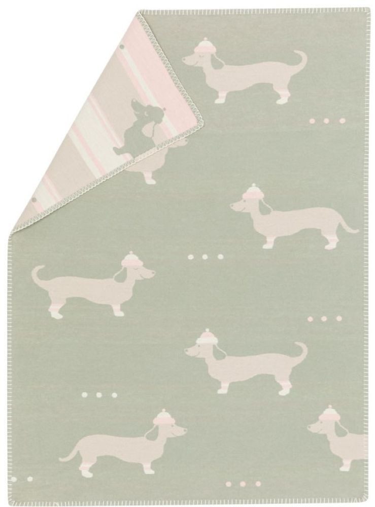Kinderdecke Lena 'Dackel' 75 x 100 cm, DAVID FUSSENEGGER