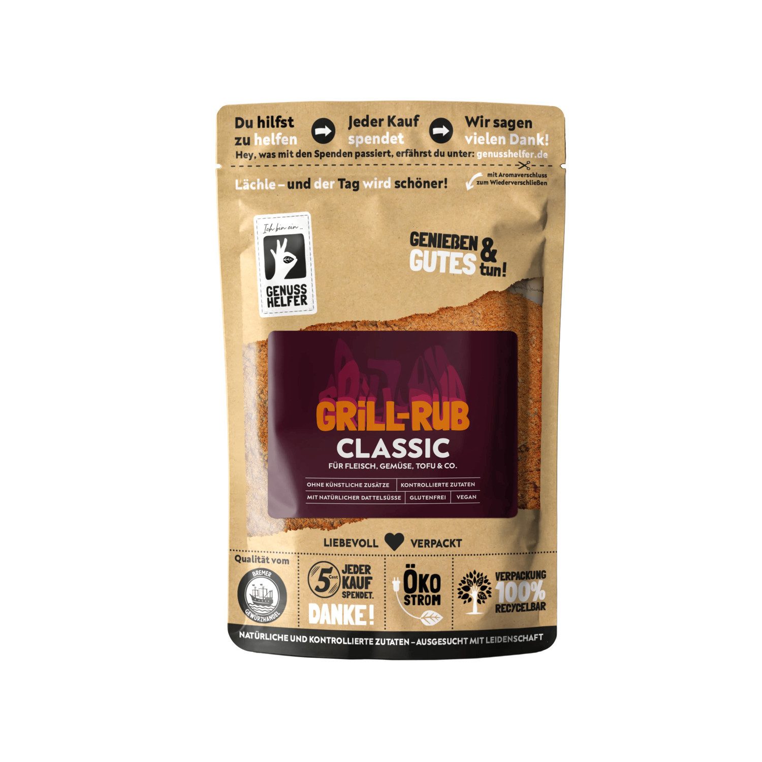 Bremer Gewürzhandel Gewürz Grill-Rub Classic, 200 g