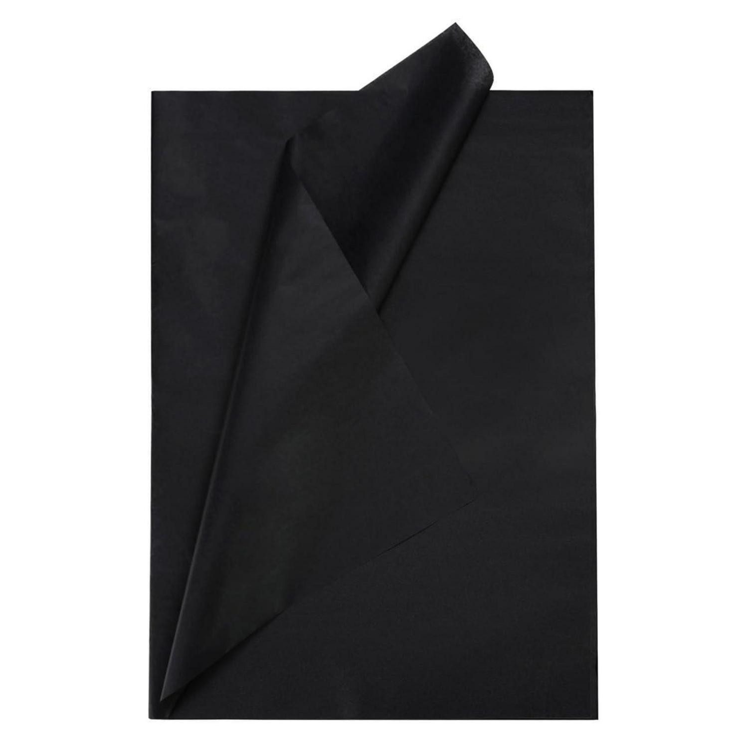 LuxusKollektion Seidenpapier Seidenpapier Schwarz 50x70cm 50 Blatt