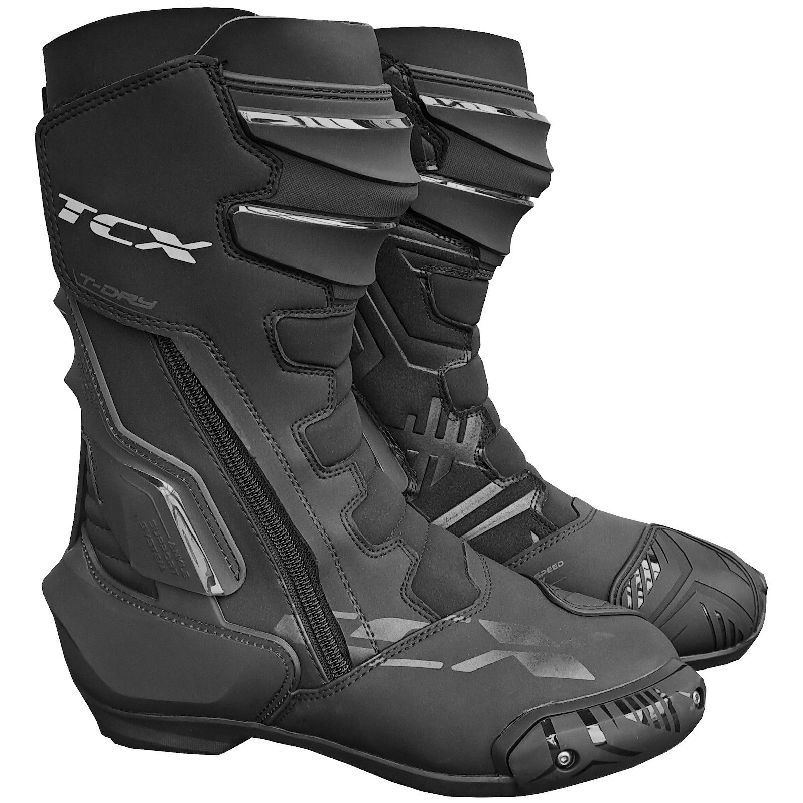TCX TCX S-TR1 WP Motorradstiefel Herren schwarz Motorradstiefel (Packung, Antistatische und Öl- und Benzinfeste Sohle)