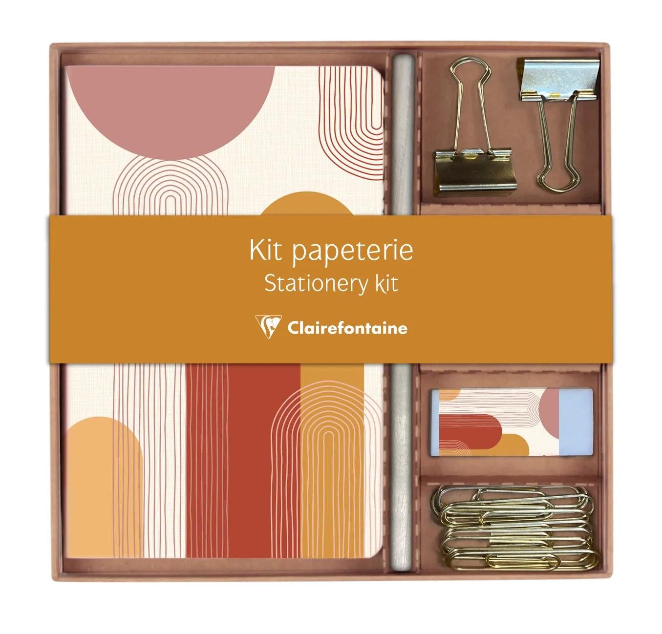 CLAIREFONTAINE Notizbuch 3x Briefpapier Set 18,5x19,3 cm 32 Blatt liniert 116071C, Set