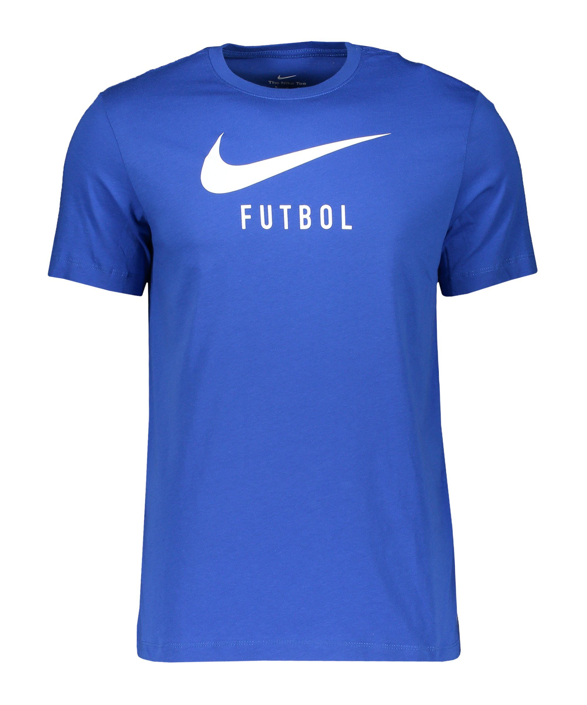 Soccer T-Shirt T-Shirt Nike default blauweissweiss
