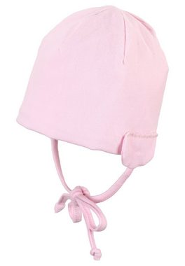Sterntaler® Schlupfmütze OCS Beanie (1-St., Mütze Kinder mit Ringeln tragbar mit und ohne Umschlag) Babymütze aus nachhaltiger Baumwolle mit Bindeband