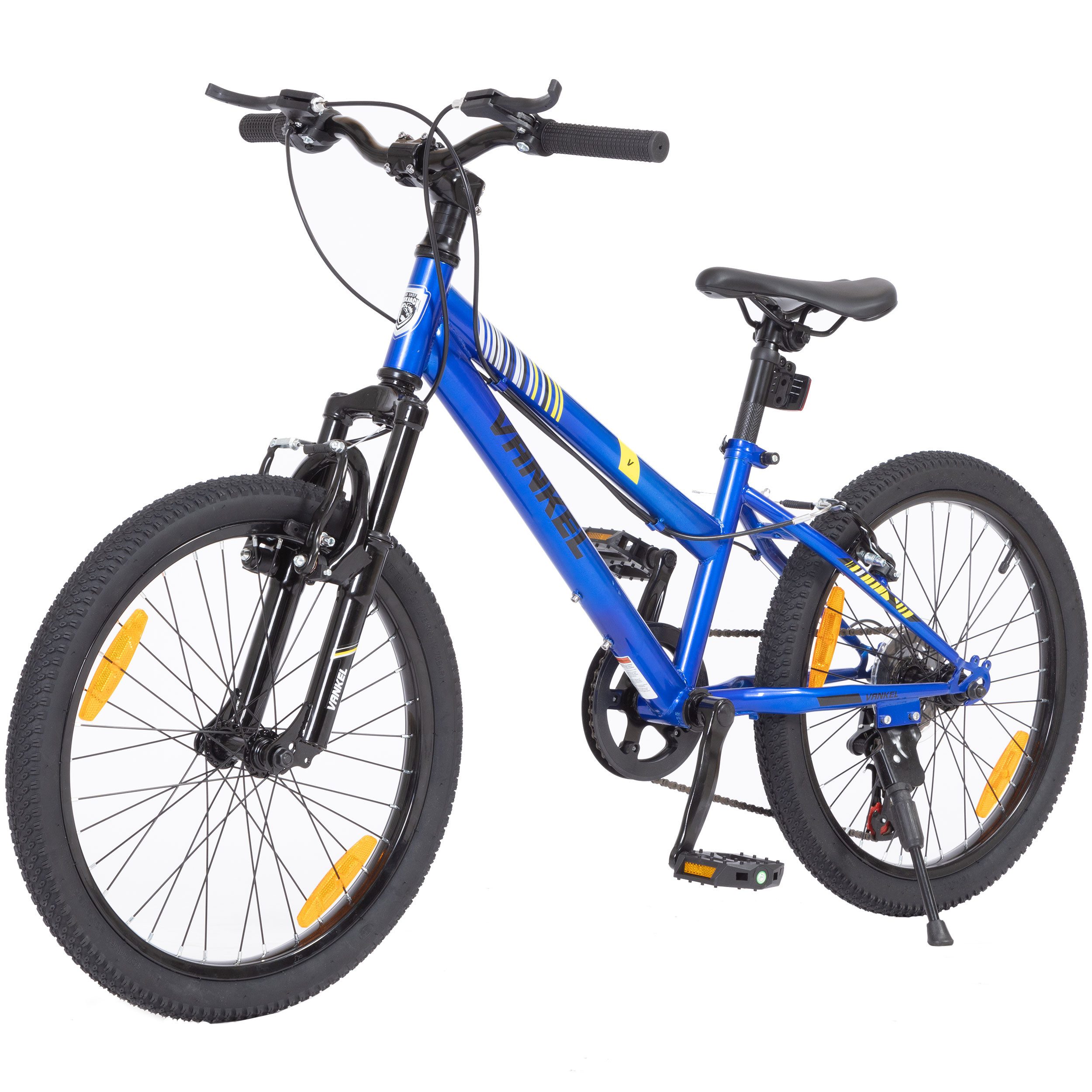 Vankel Kinderfahrrad 20 Zoll kinderfahrräder mountainbike für mädchen jungen, 6 Gang, Kettenschaltung, 20 Zoll MTB für 6-10 Jahre, Kinderrad mit V-Brake