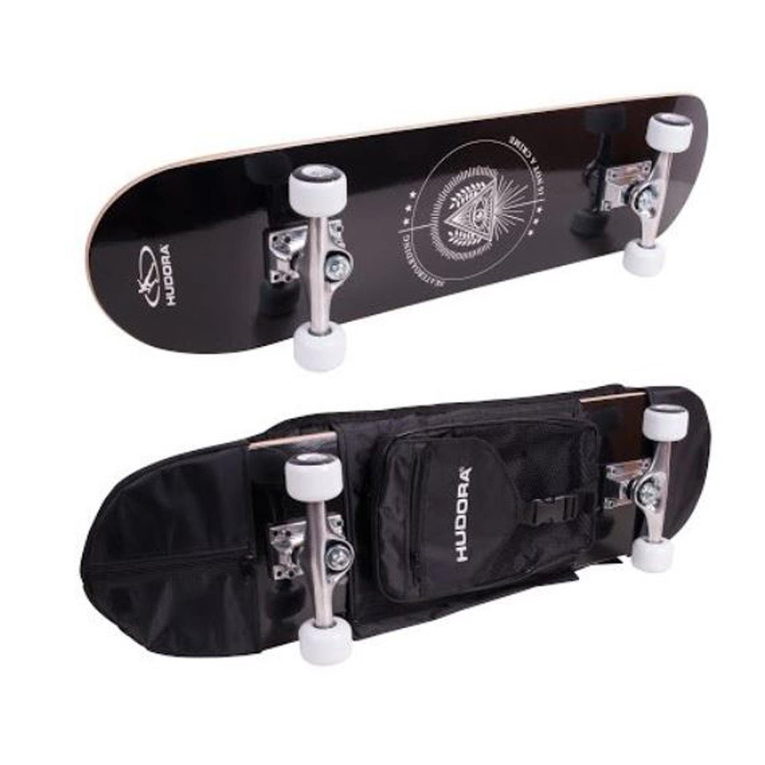 Hudora Skateboard 12173 Skateboard Columbia Heights ABEC 3 mit Rucksack