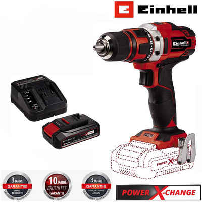 Einhell Akku-Bohrschrauber Bohrschrauber TE-CD 18/40 Li- 18 V, 40 Nm mit Akku 2.5 Ah + Ladegerät