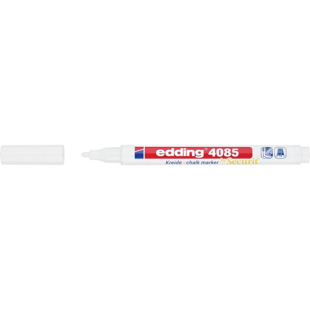 edding Permanentmarker Edding 4085-049 4085 Kreidemarker - 1 - 2 mm, weiß