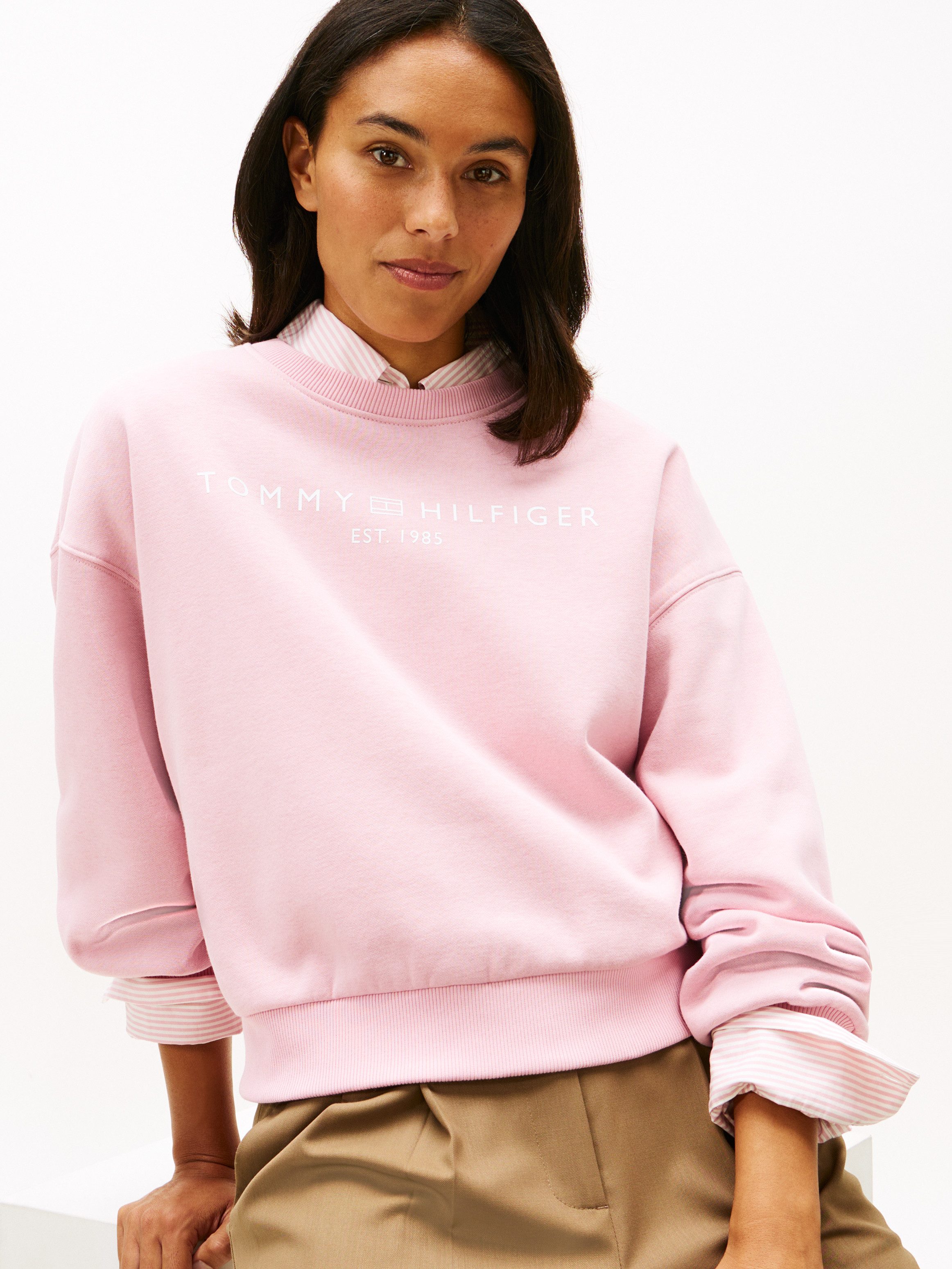 Tommy Hilfiger Sweatshirt CORP LOGO MDRN SWTSRT Baumwollmischung günstig online kaufen