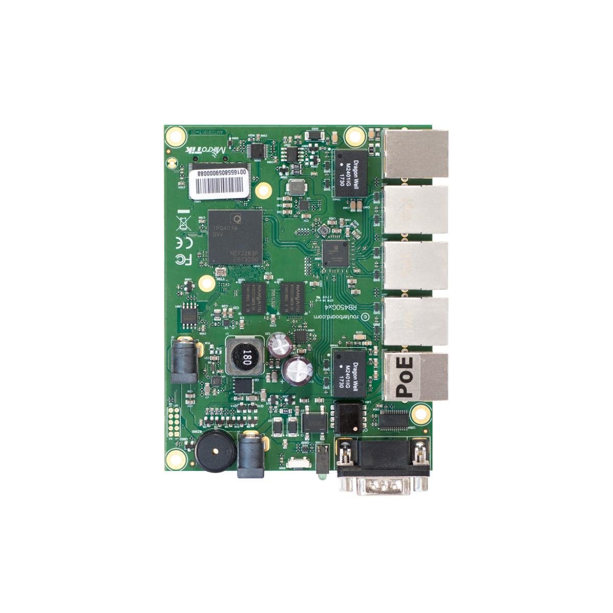 MikroTik RB450GX4 - RouterBOARD 450Gx4 mit Quad-Core 716 MHz CPU,... Netzwerk-Switch
