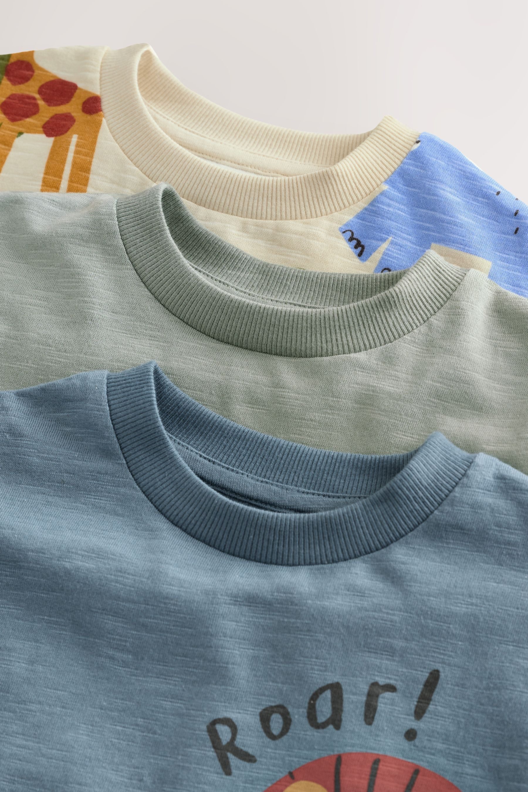 Next T-Shirt T-Shirts mit Applikation, 3er-Pack (3-tlg)