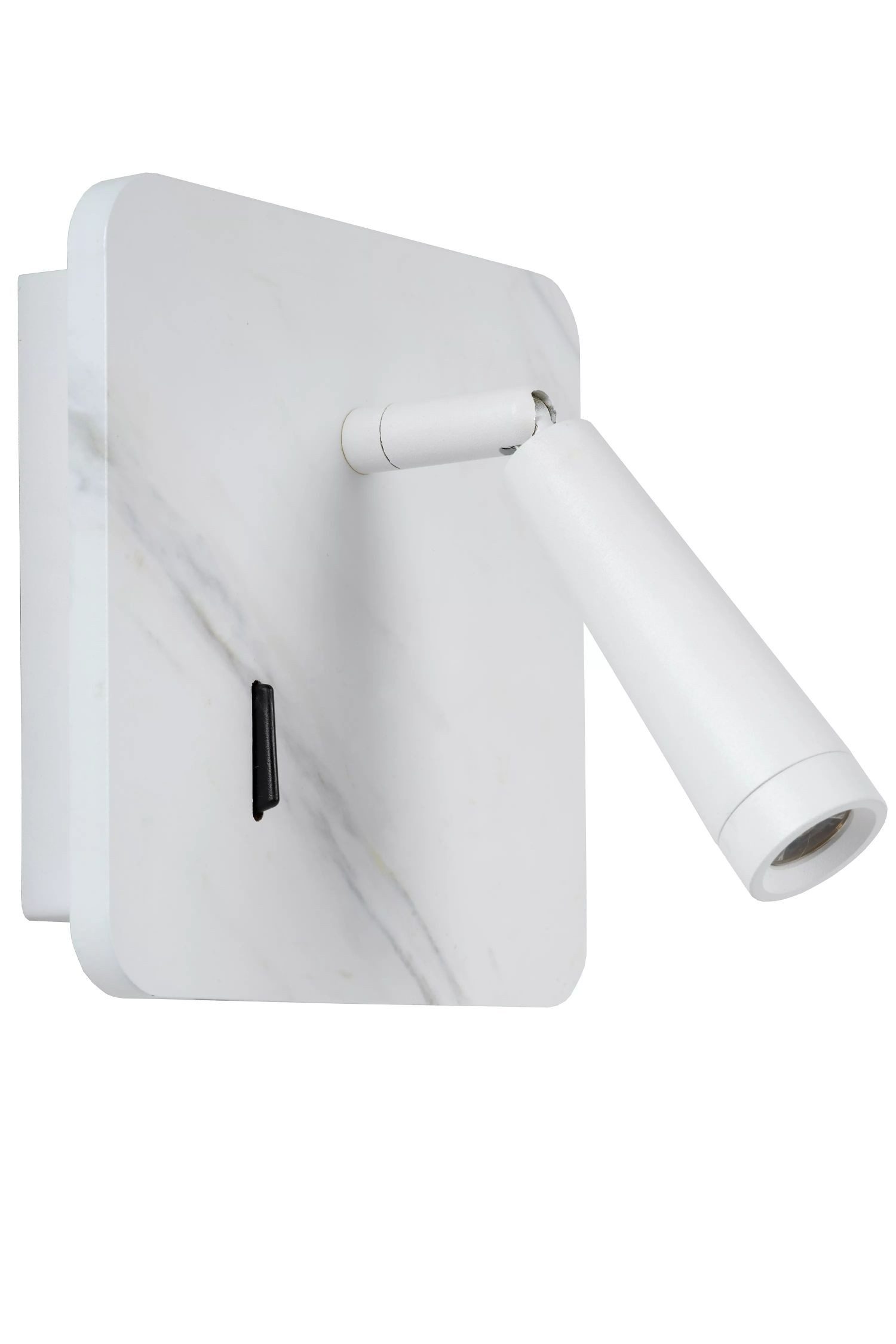 Licht-Erlebnisse Wandstrahler TAVAL, LED fest integriert, Warmweiß, LED Holz verstellbar Weiß warmweißes Licht 3000 K 125 lm