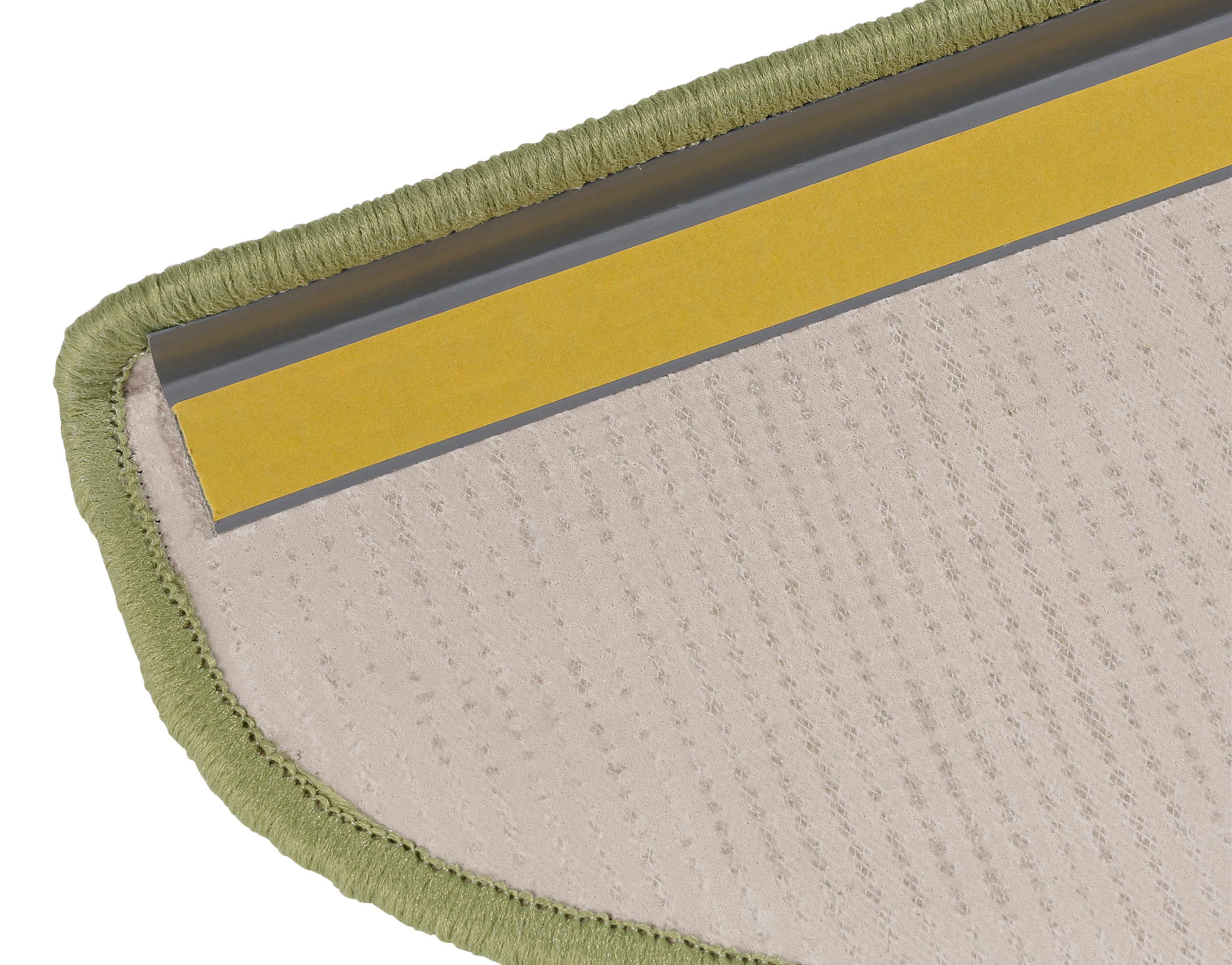 Dekowe Stufenmatte Mara S2, halbrund, Höhe: 5 mm, 100% Sisal, große Farbauswahl, selbstklebend, auch als Set 15 Stück