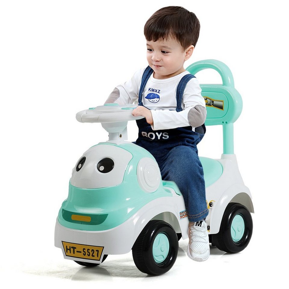 Rutschauto 3 in 1 Kinderauto zum Rutschen & Schieben & Reiten Spielzeugauto