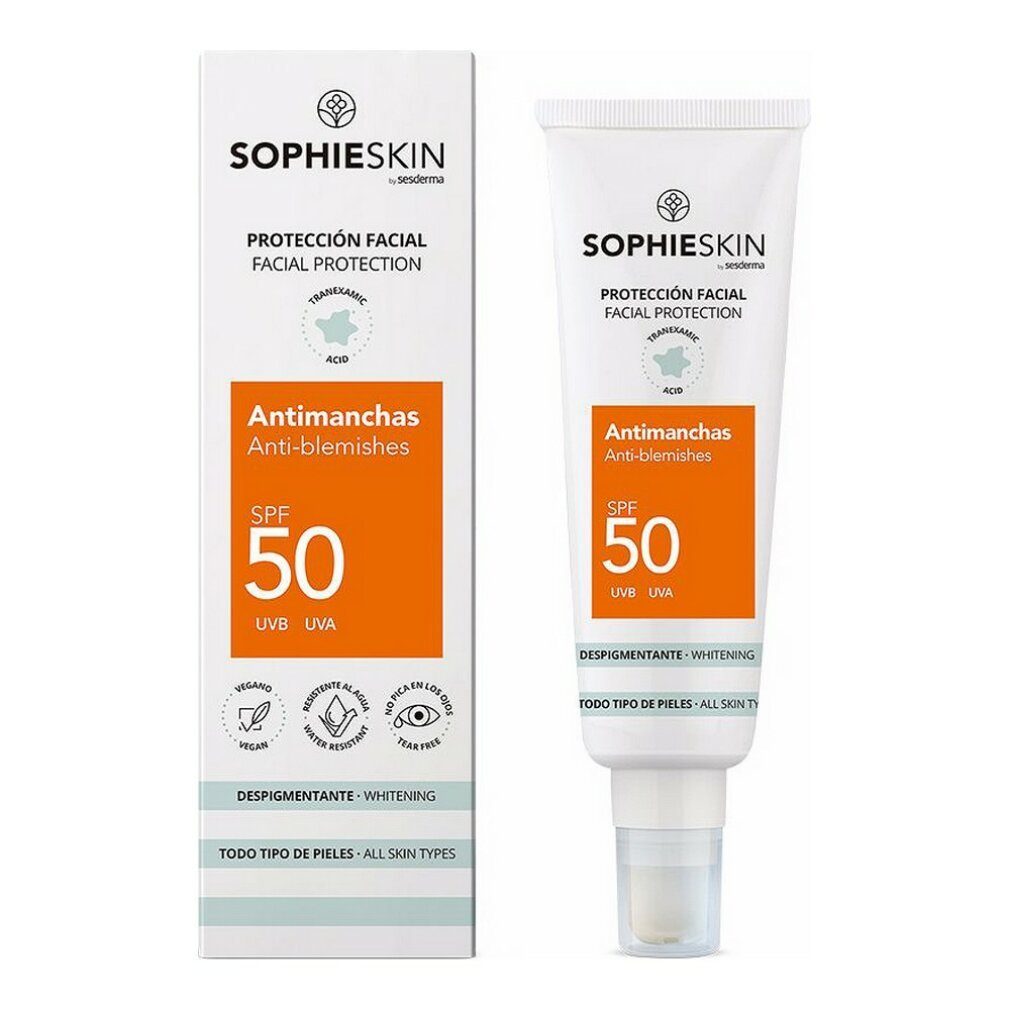 50 SOPHIESKIN solar crema Sophieskin Gesicht ml antimanchas SPF50 Sonnenschutzpflege