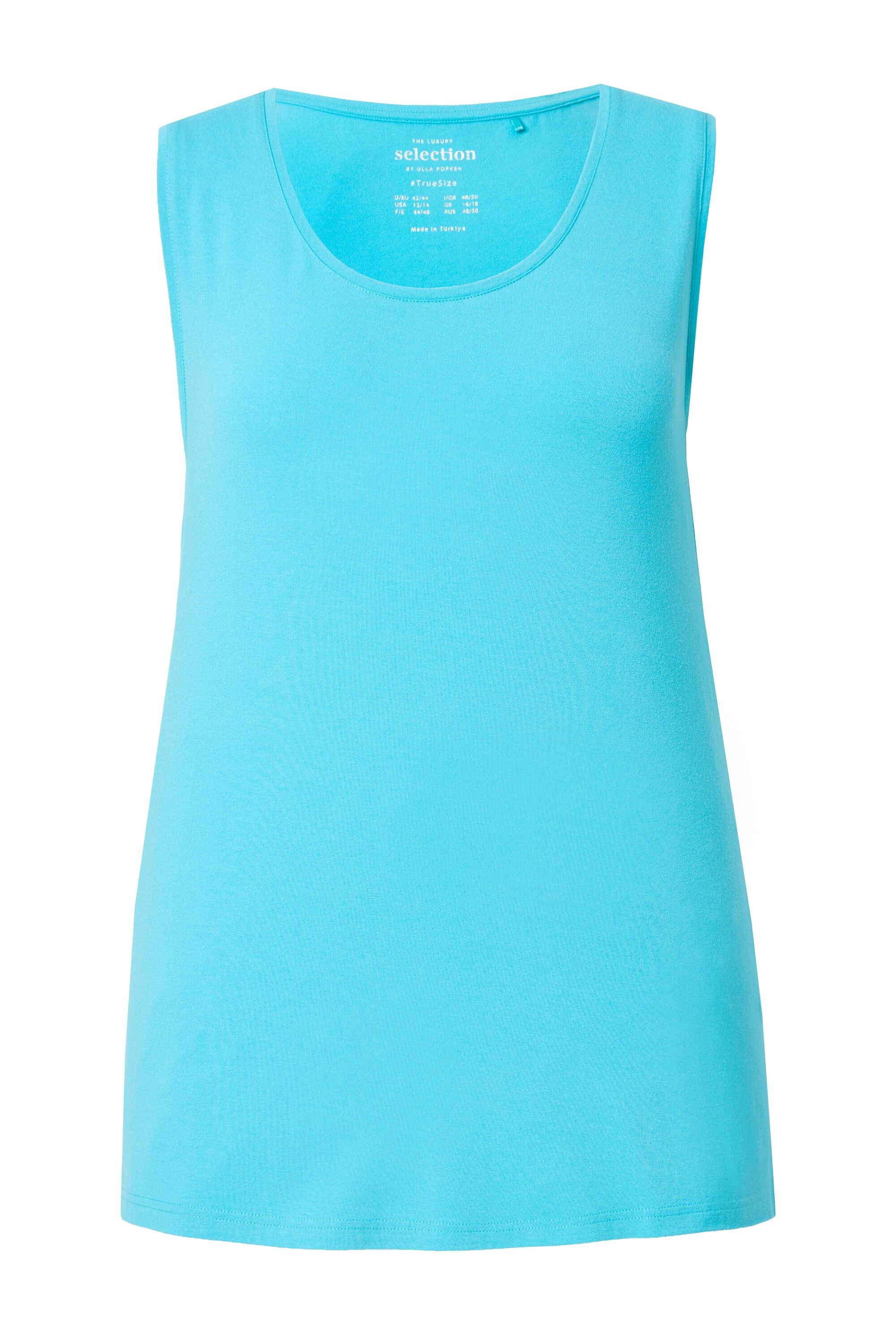Ulla Popken Longtop Top Stretch Seitenschlitze Crêpe-Qualität günstig online kaufen