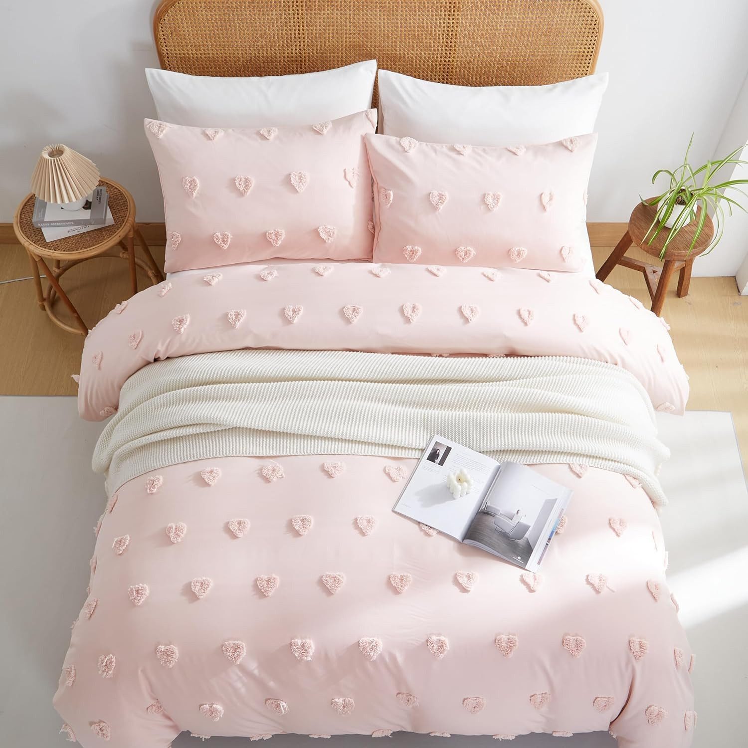 wohnTRAUM24 Bettwäsche Bettwäsche 135x200 Rosa, mit günstig online kaufen