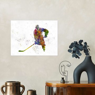 Posterlounge Poster nobelart, Ice Hockey Spieler II, Fitnessraum Malerei