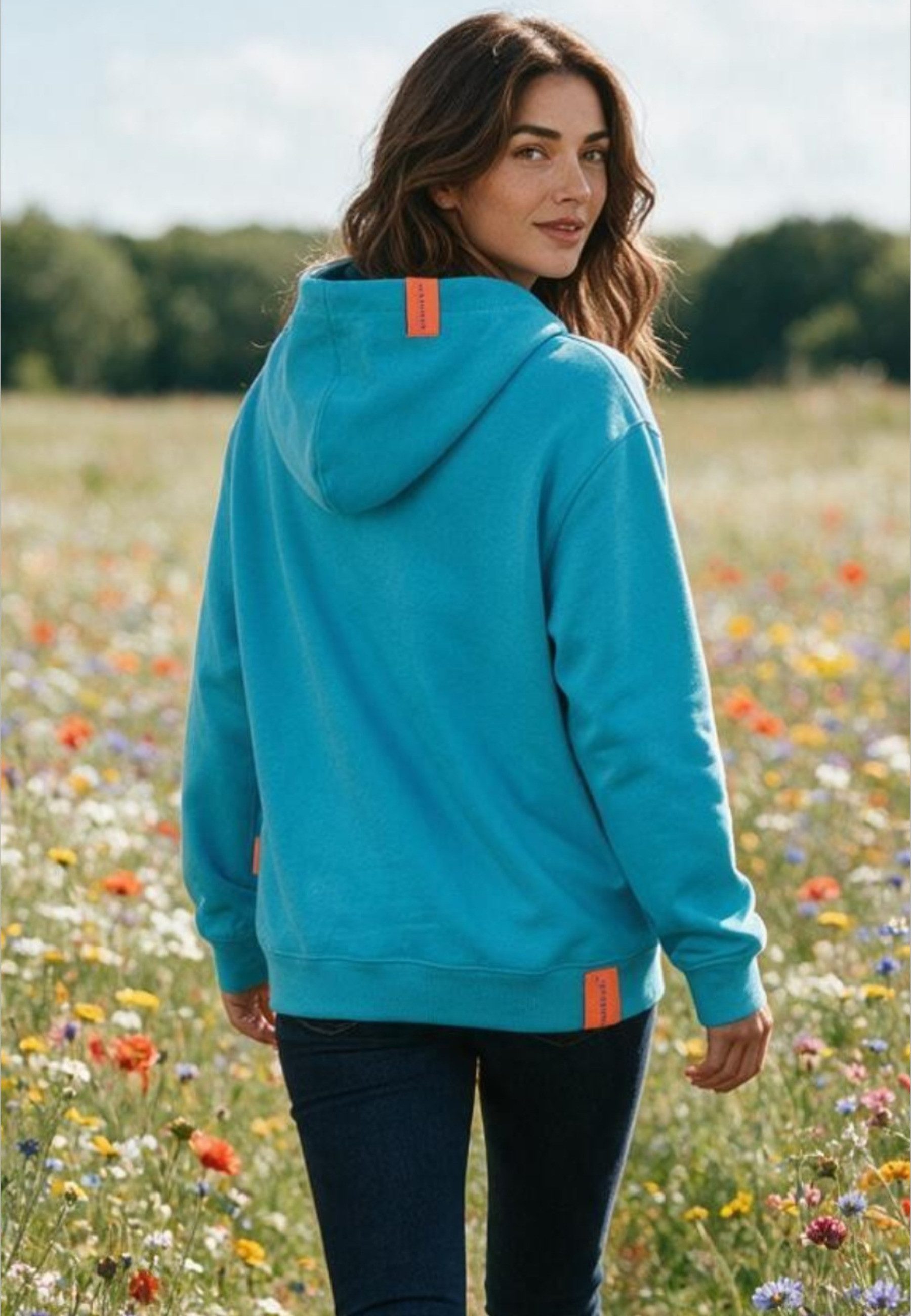 salzhaut Hoodie TIEREN Damen Oversized salzhaut Kapuzenpullover – bequemer Fit und nordisch klares Design