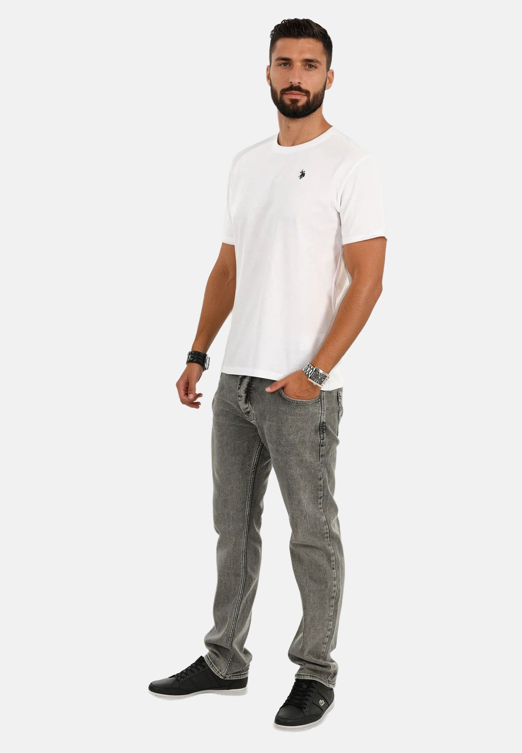 U.S. Polo Assn. T-Shirt T-Shirt USNaash – Herren Basic Shirt aus 100 % Baum günstig online kaufen