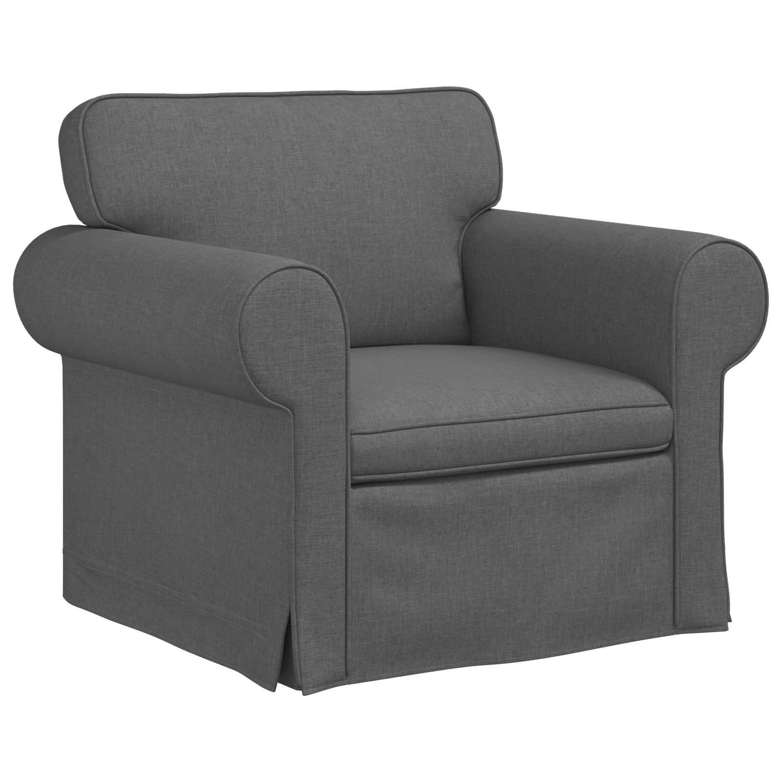 vidaXL Sofa Sofa Dunkelgrau 95 x 82 x 80 cm Stoff, 1 Teile
