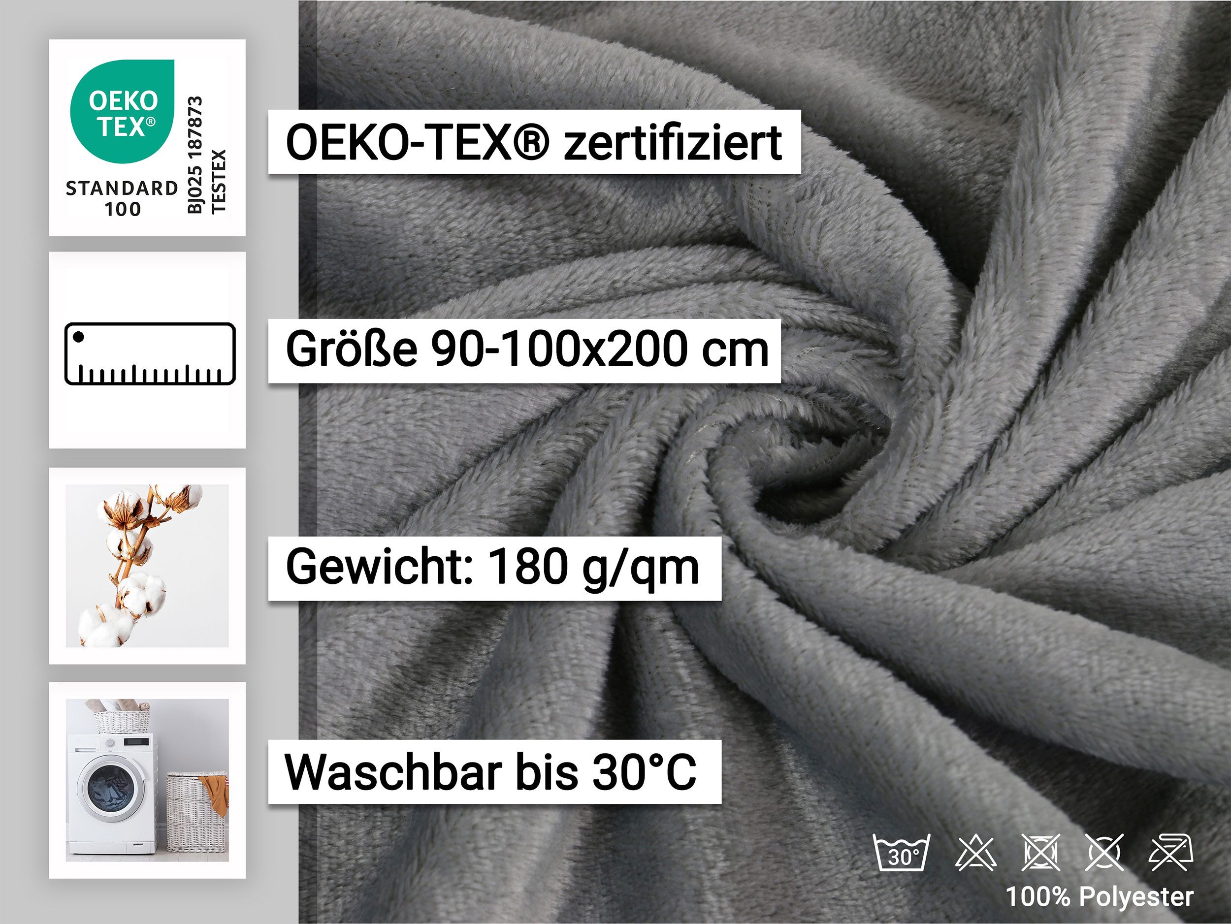 ZOLLNER Spannbettlaken, Mikrofaser, Gummizug: rundum, 90 x 200 cm, 100% Pol günstig online kaufen