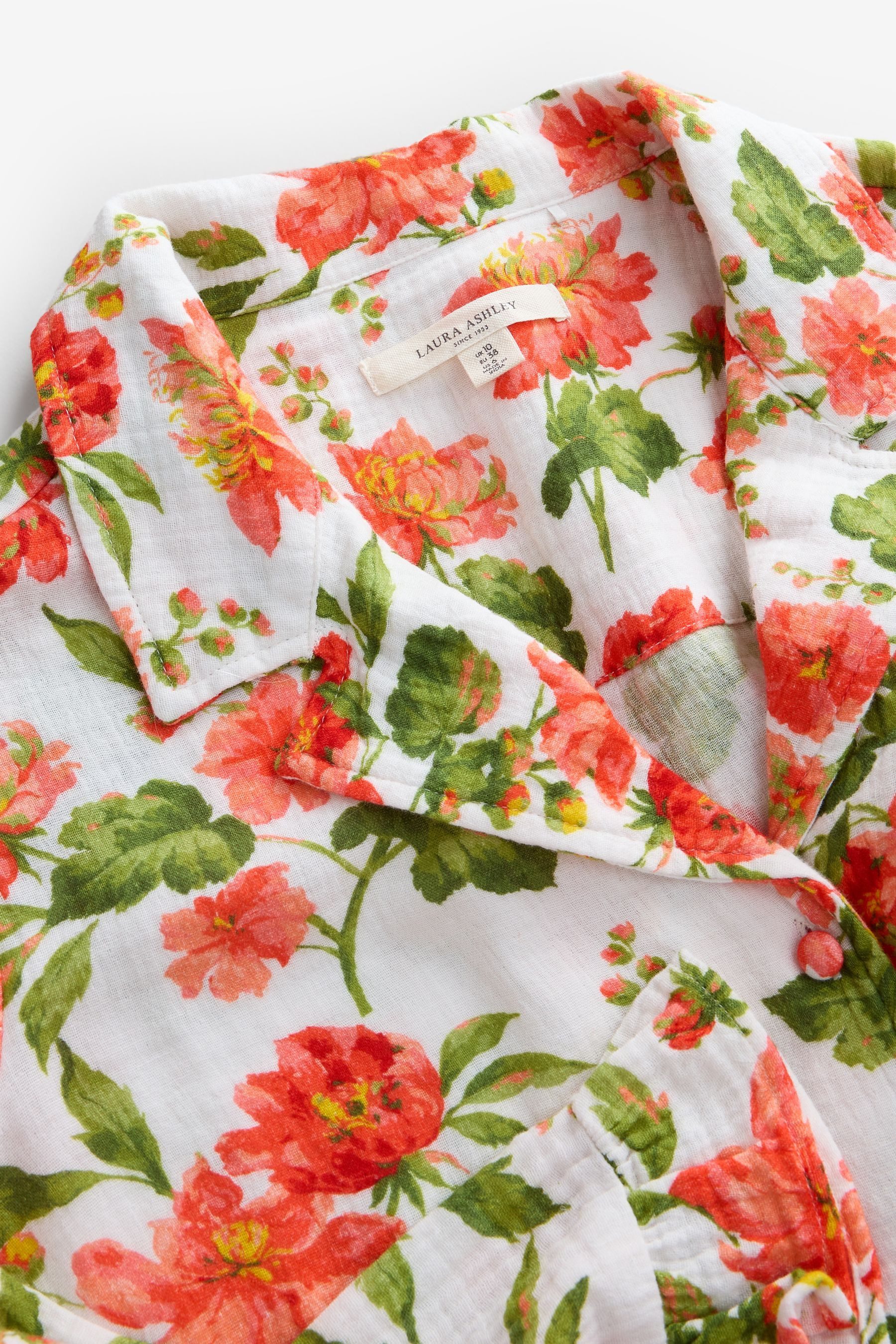 LAURA ASHLEY Pyjama Laura Ashley Romilly Schlafanzug mit Rüschen (2 tlg) – Bild 5 von 5