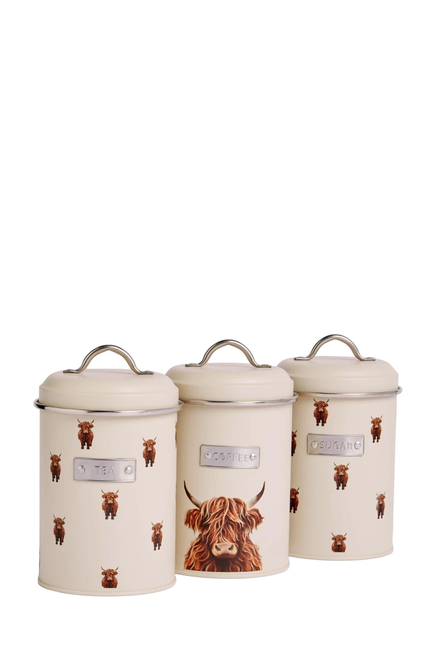 Next Vorratsglas 3er-Set Vorratsgläser mit Hamish-Plakette, Metall, (1-tlg)