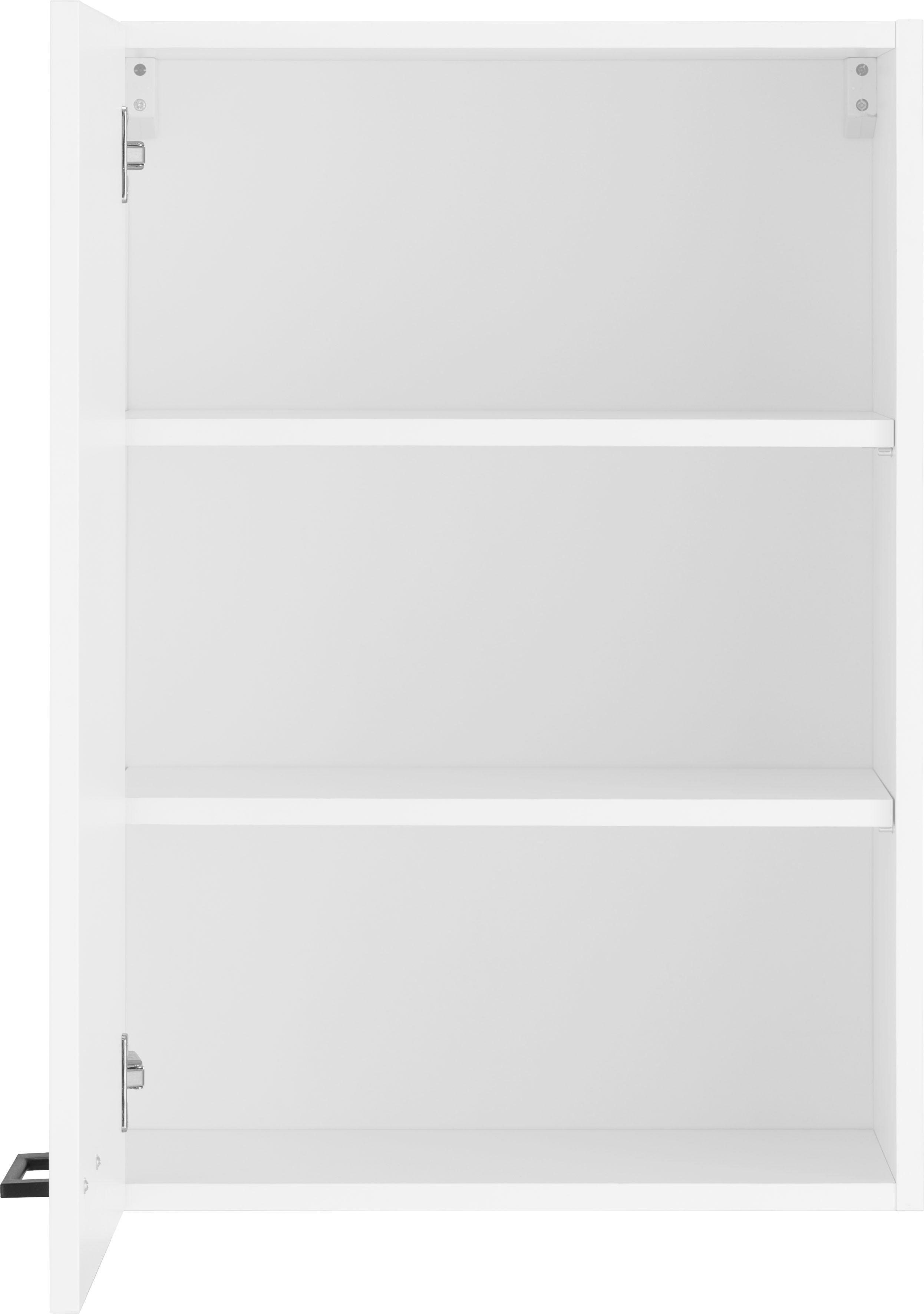 OPTIFIT Hängeschrank Tokio 50 mit weiß Metallgriff mit 1 cm Tür, | breit, weiß