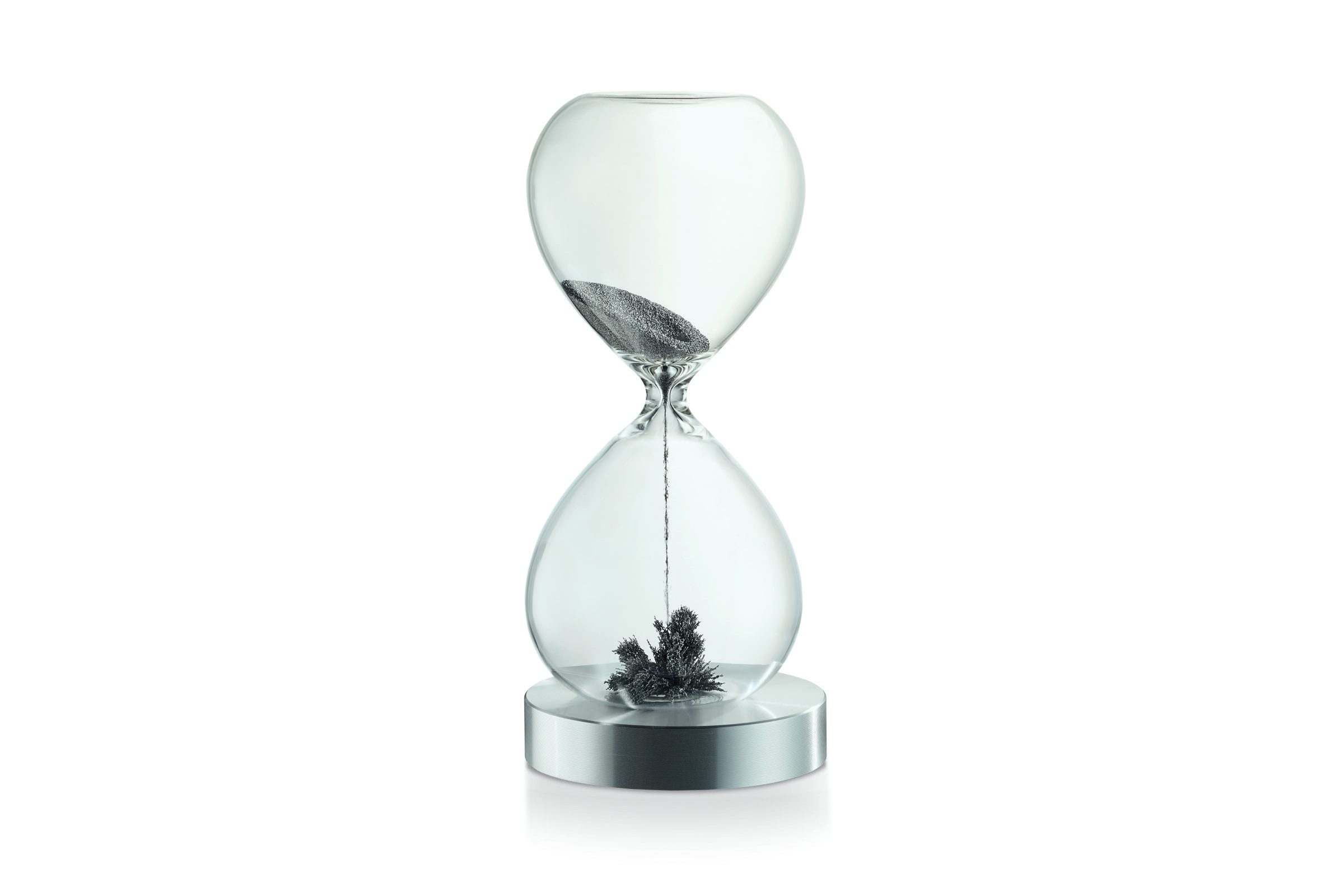 PHILIPPI Sanduhr Borosilikatglas, Aluminium, Ferritpulver, magnetisch, läuft ca. 30sek