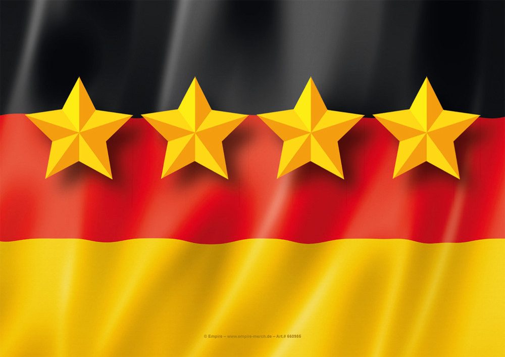 Sticker Deutschland Flagge - Наклейки - 4 Sterne