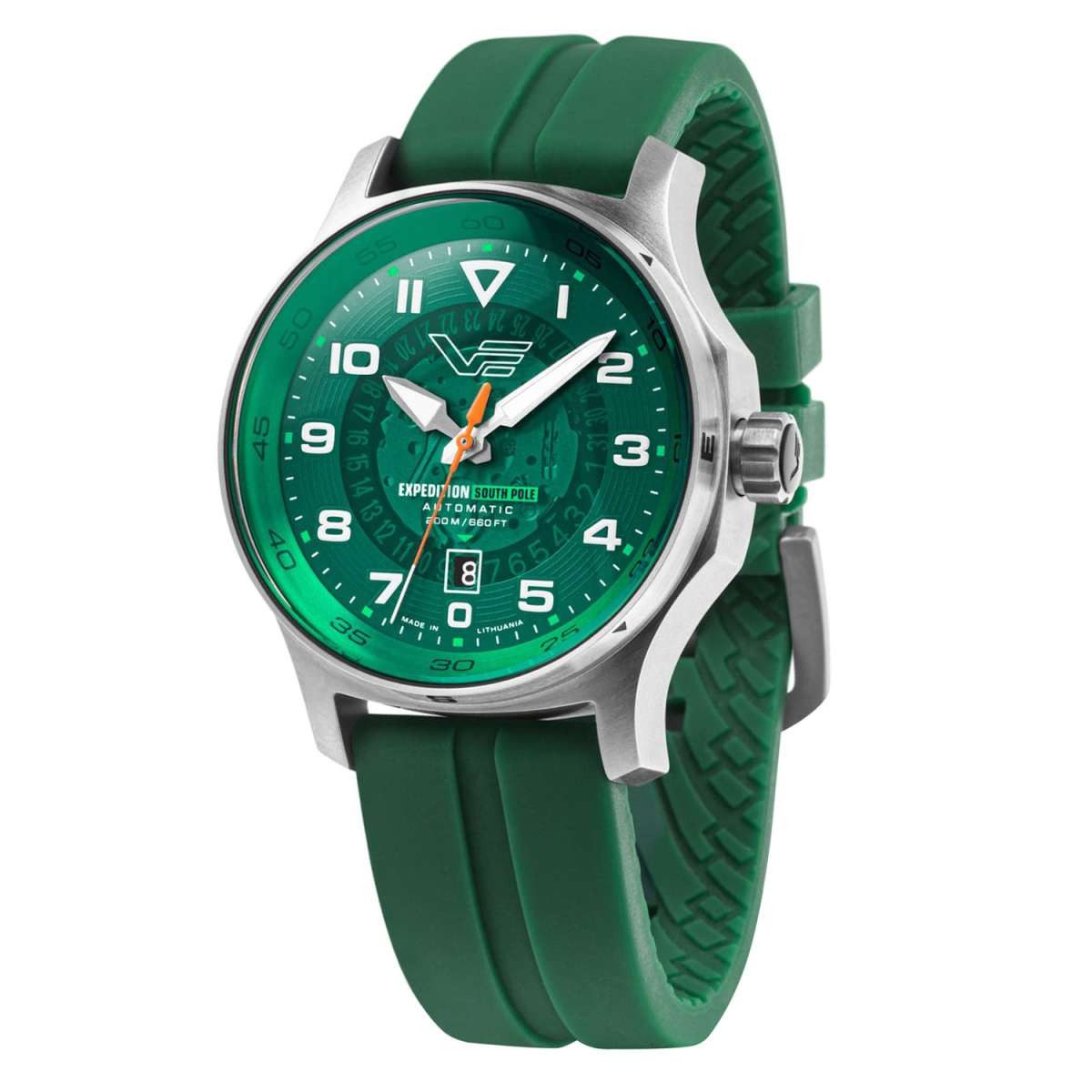 Vostok Europe Automatikuhr YN55-592A759-GRN, Herrenuhr Expedition South Pole Automatik Grün
