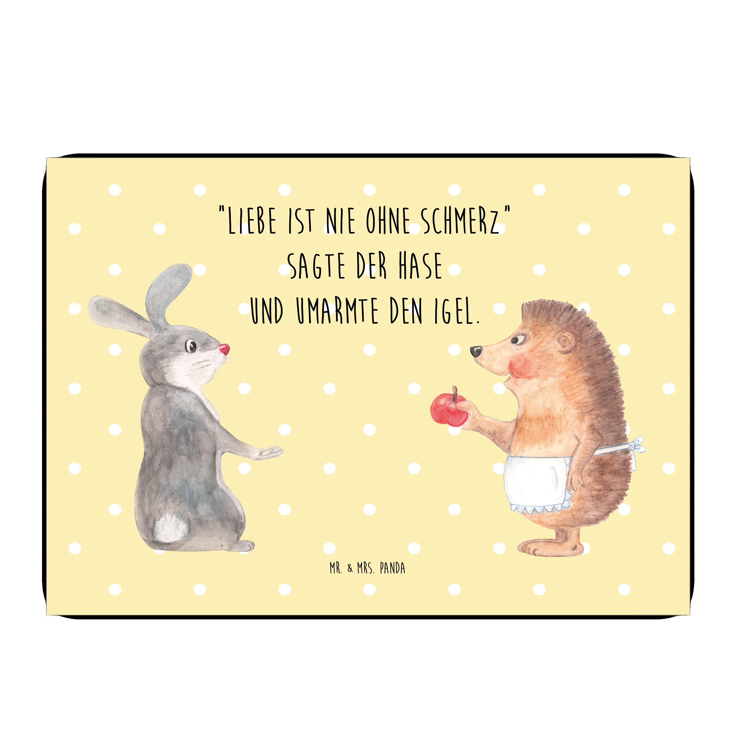 Mr. & Mrs. Panda Radiergummi »Liebe ist nie ohne Schmerz Gelb Pastell