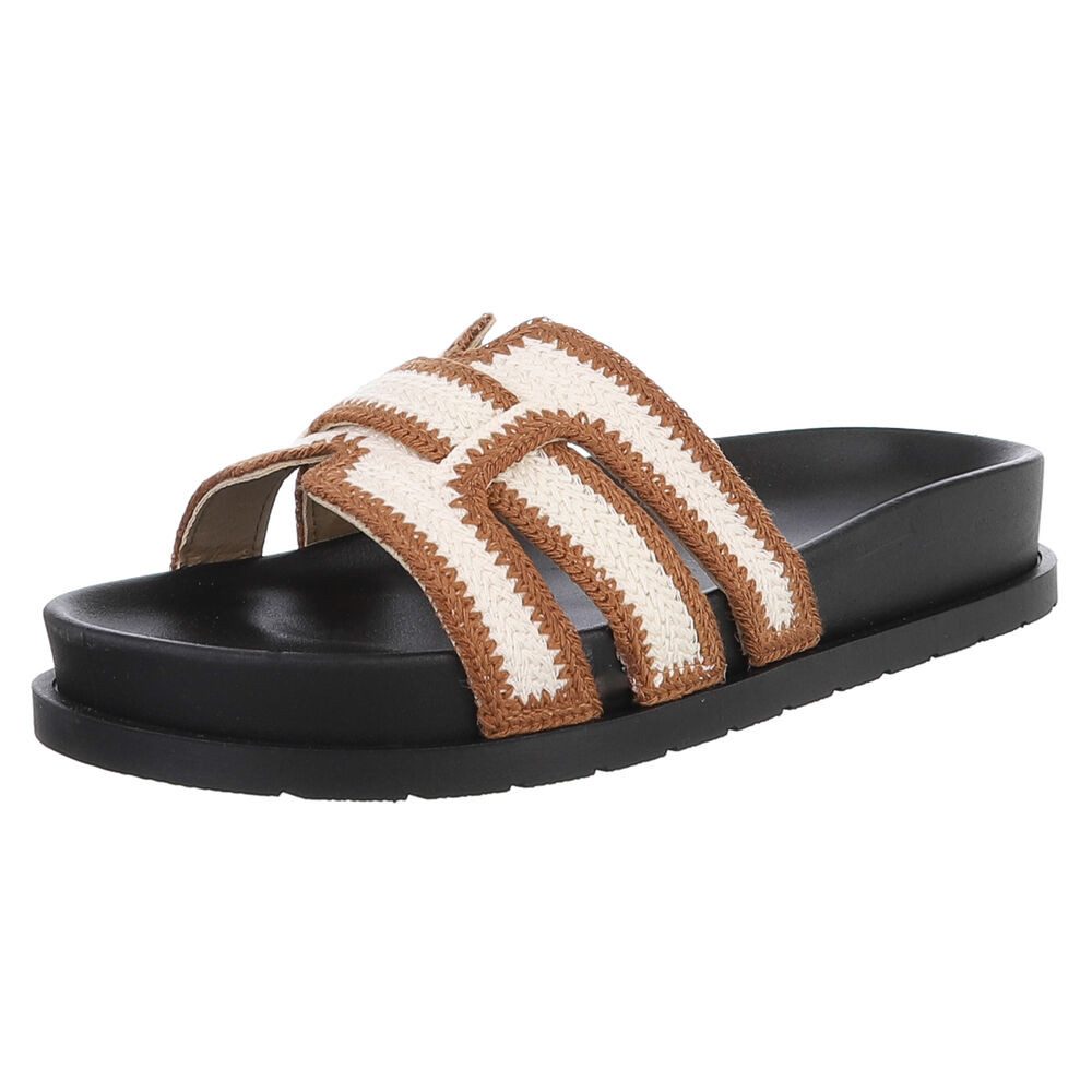 Ital-Design Moderne Damen Sandalen mit Schwarz-Weiß-Design für den Sommer P günstig online kaufen
