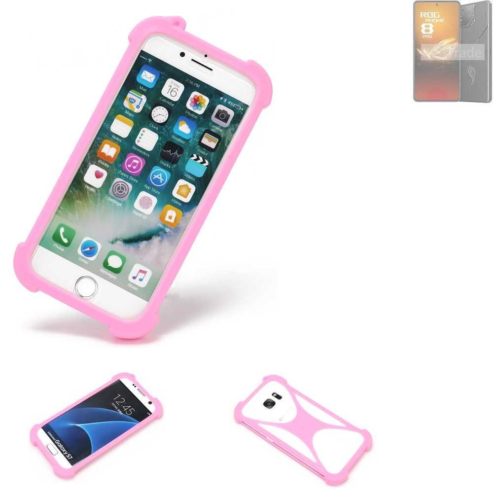K-S-Trade Handyhülle für Asus ROG Phone 8 Pro, Handy Hülle Schutz Hülle Bumper Silikon Schutz Hülle Cover Case
