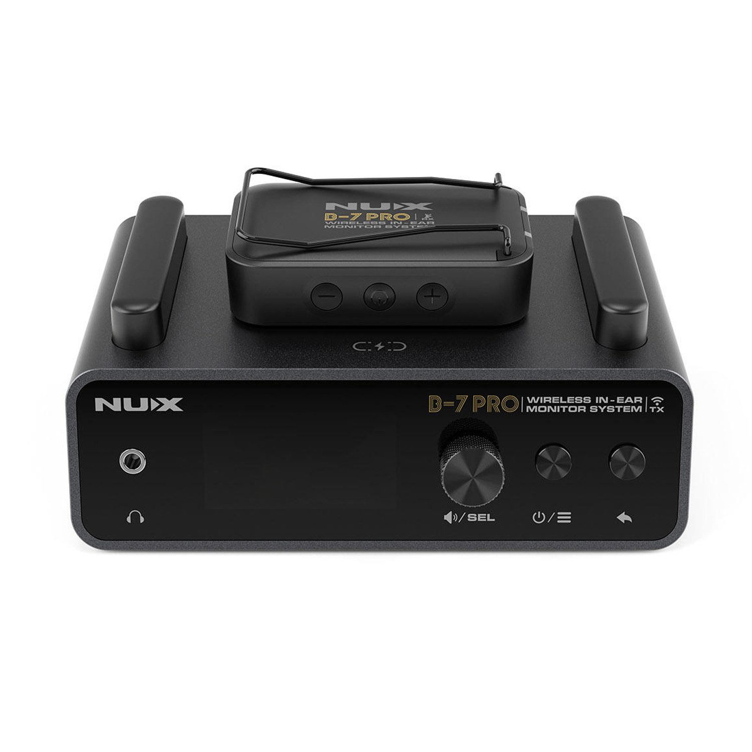 Nux Nux In-Ear-Monitoring-System B-7 Pro mit In-Ear Kopfhörern Digitales Aufnahmegerät (Instrumente, Stimme, Gesang, Bühnensound)