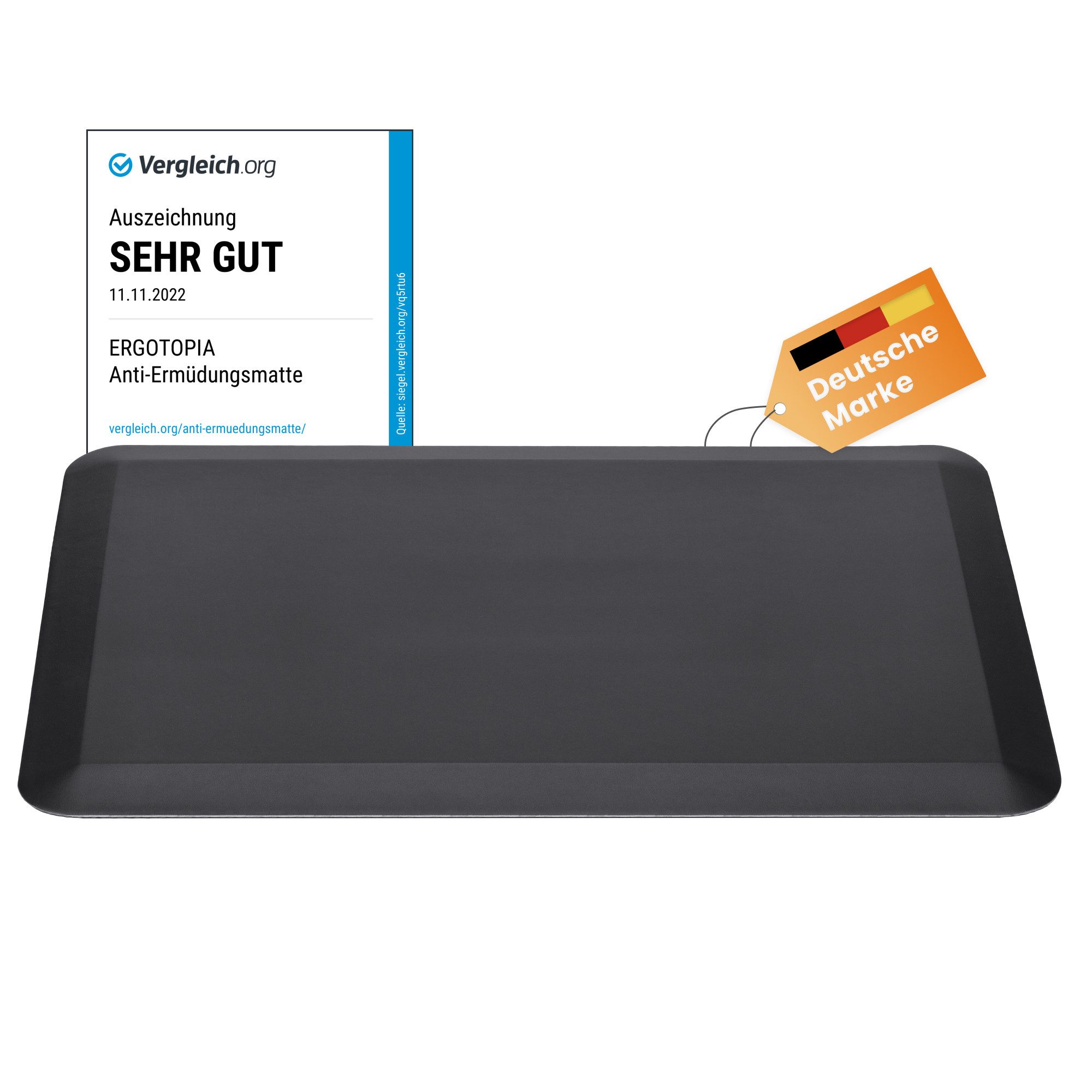 Ergotopia Bodenmatte Anti-Ermüdungsmatte ergonomische Arbeitsplatzmatte, Ergonomische Stehmatte