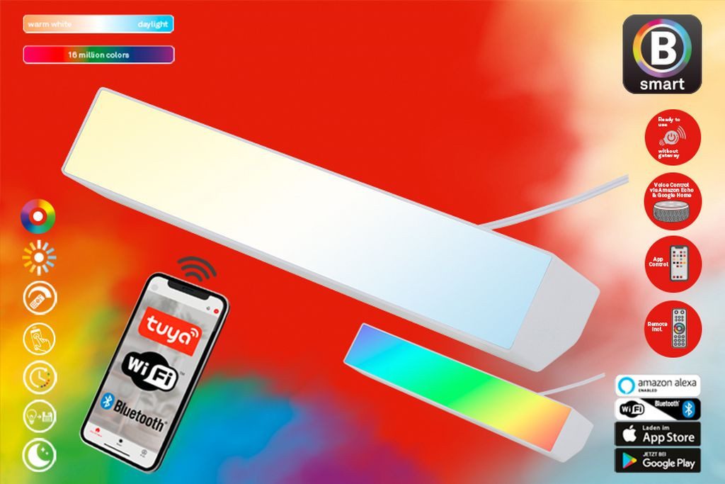LED-Wallwasher Muro S, CCT, RGB, dimmbar, weiß günstig online kaufen