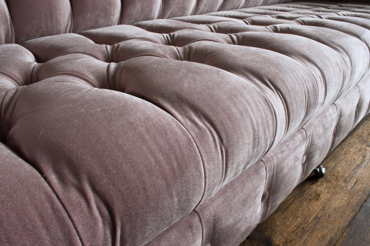 Big Sofa Sofas Polster XXL Made in Sofa 4 Chesterfield 245cm Sitzer, Couch JVmoebel Europe